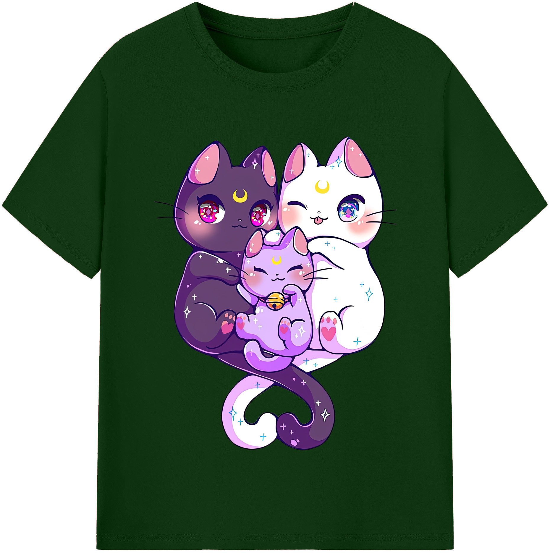 （画像用） 美少女戦士セーラームーン Sailor Moon 綿100％半袖Tシャツ（フロントプリント）